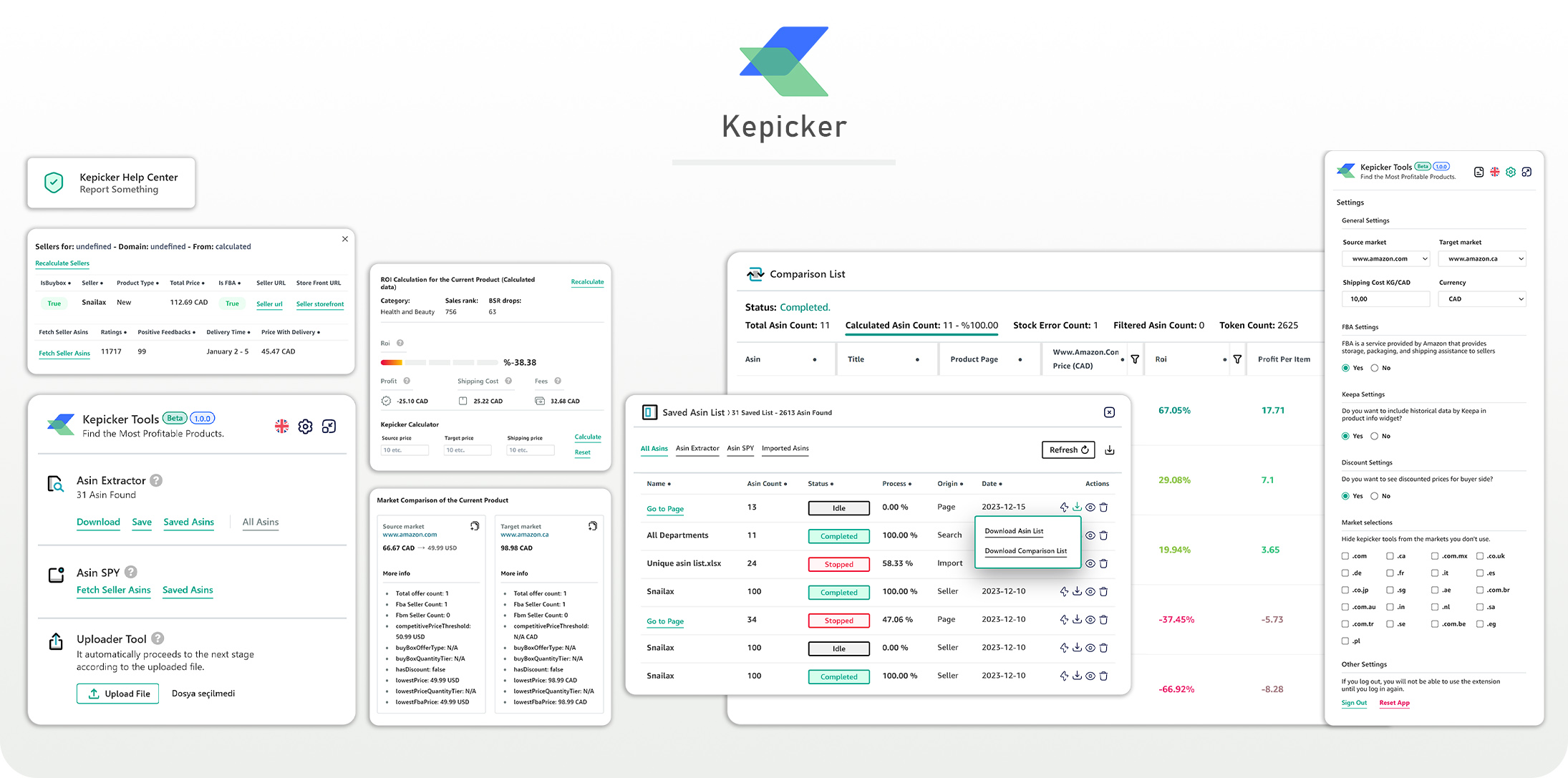 Kepicker - Amazon Product Analysis Tool