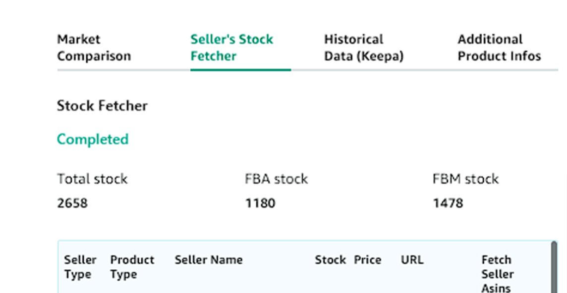 Stock Fetcher - Inventory tracking